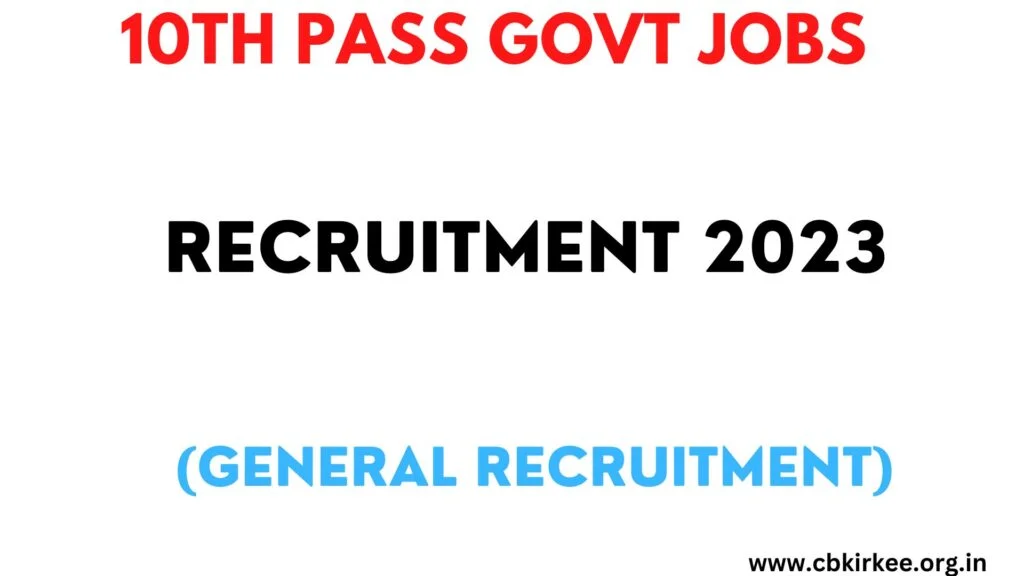 10th pass govt jobs