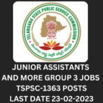 GROUP 3 JOBS TSPSC